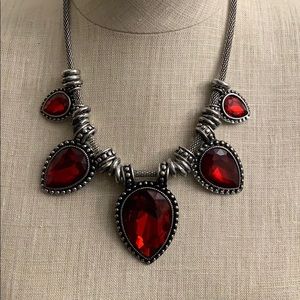 Red Statement Necklace